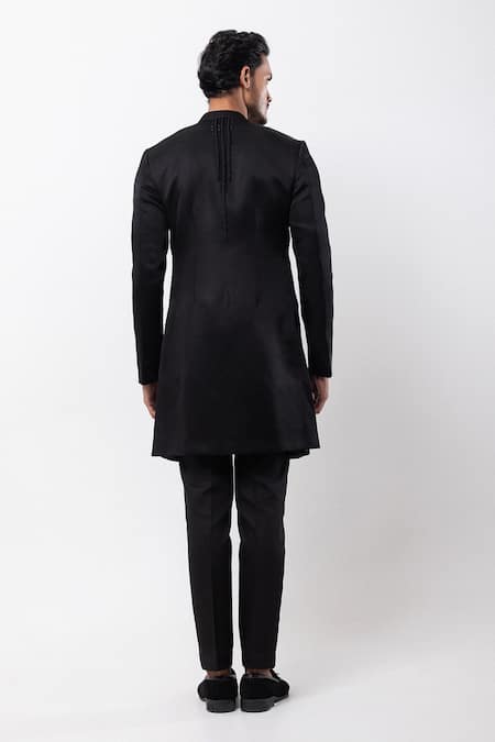 PAARSH Obsidian Rise Embroidered Achkan With Pant 