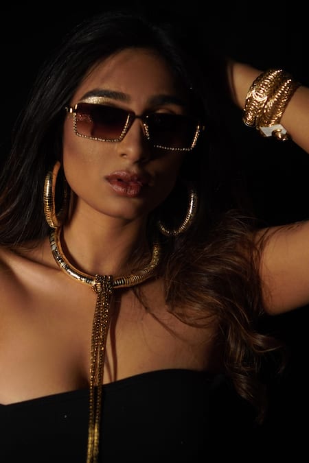 Rejuvenate Jewels_Gold Plated Metallic Hoops _Online_at_Aza_Fashions