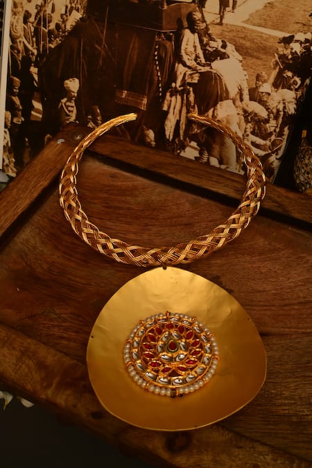 Rejuvenate Jewels Saanjh Gold Medallion Necklace 