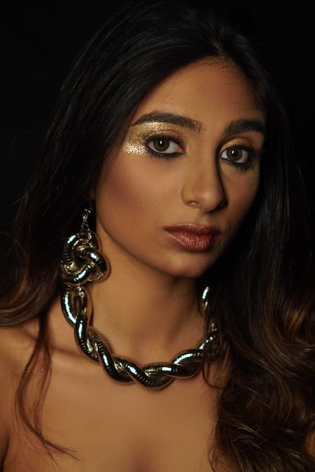 Rejuvenate Jewels_Silver Plated Metallic Twisted Choker _Online_at_Aza_Fashions