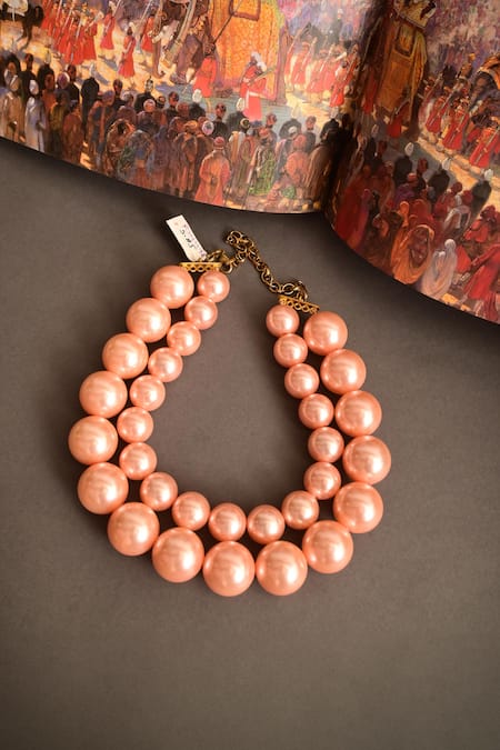 Rejuvenate Jewels Blush Pearl Double-Layered Necklace 