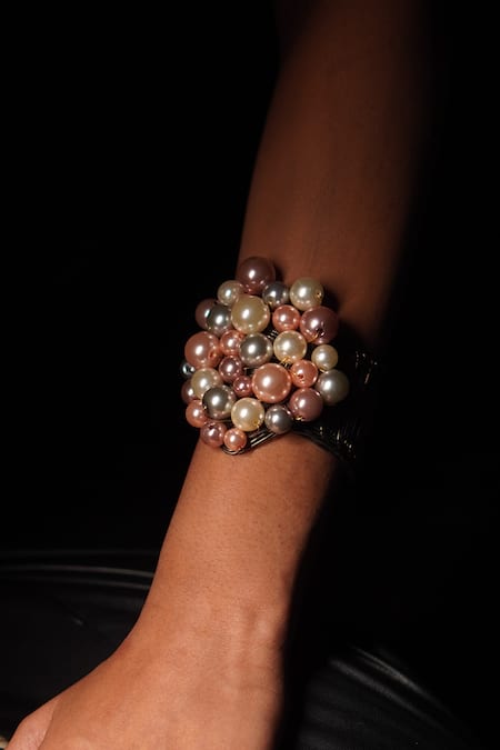 Rejuvenate Jewels Pearl Embellished Bracelet 
