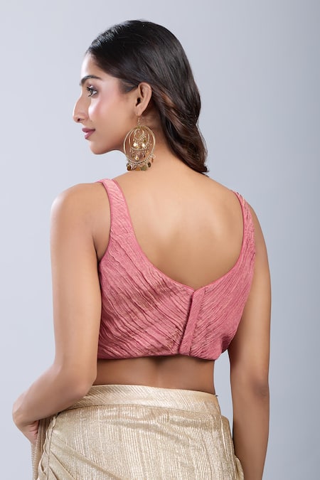 Samyukta Singhania Sleeveless Textured Blouse 