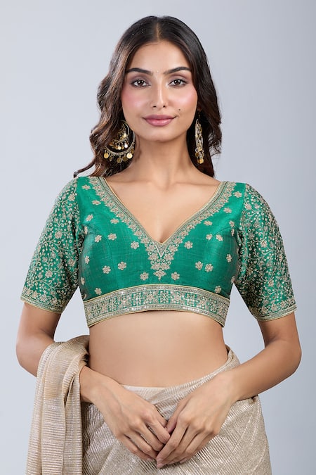 Samyukta Singhania Bloom Embroidered Blouse 