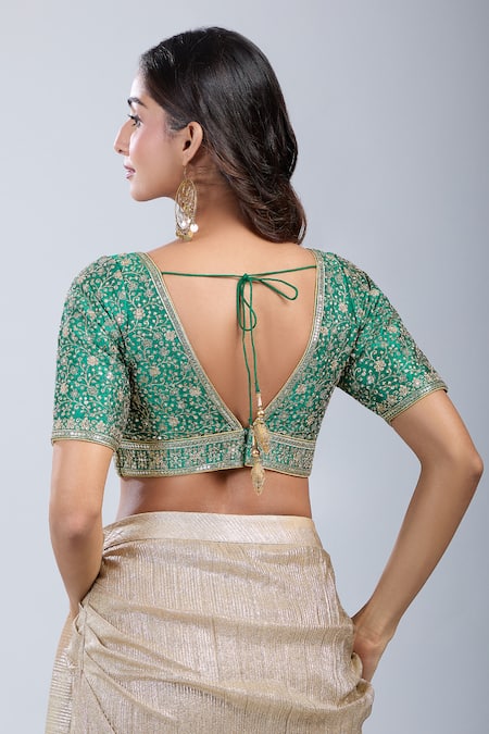 Samyukta Singhania Bloom Embroidered Blouse 