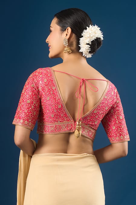 Samyukta Singhania Floret Embroidered Blouse 