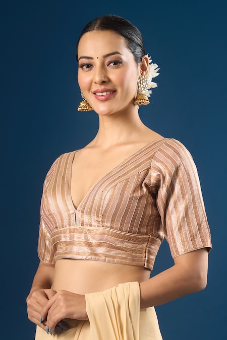 Samyukta Singhania Stripe Pattern Blouse 
