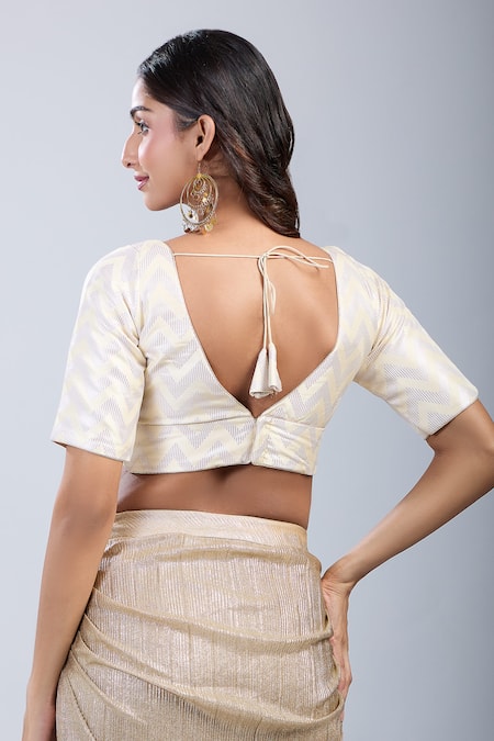 Samyukta Singhania Brocade Pattern Blouse