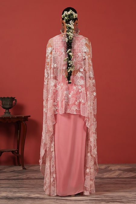 Suruchi Parakh Embroidered Jacket & Skirt Set 