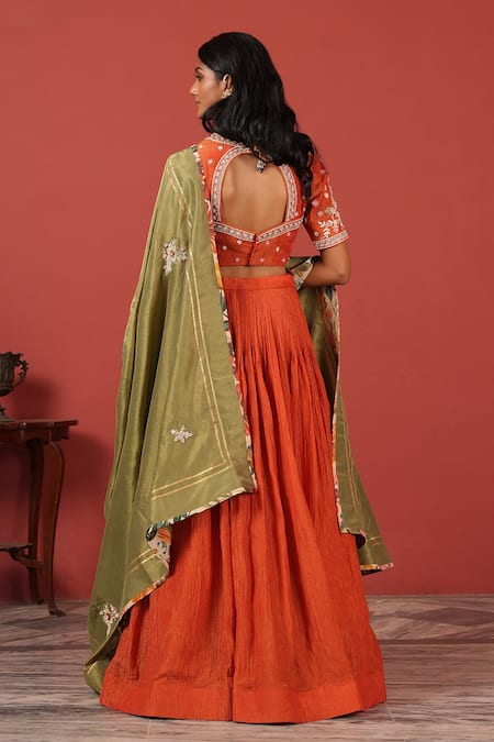 Suruchi Parakh Hand-Embroidered Lehenga Set 