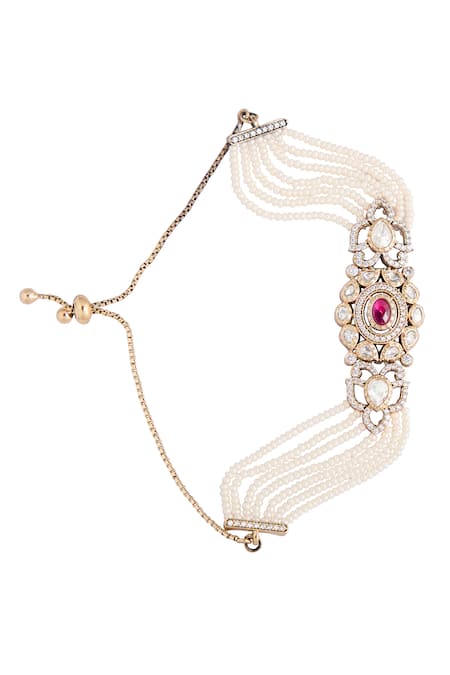 Nazaakat By Samara Singh Kundan Bracelet 