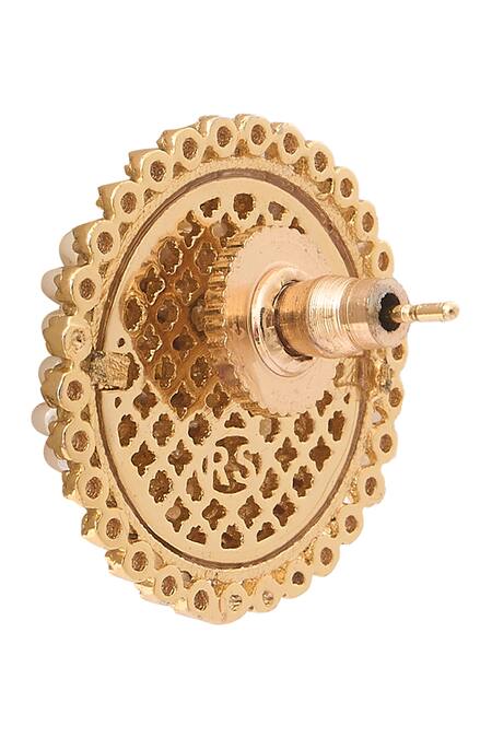 Buy_Nazaakat By Samara Singh_Red Kundan Choker Necklace Set 