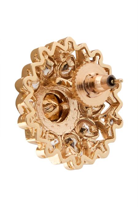 Shop Nazaakat By Samara Singh Red Zari Ruby And Green Kundan Choker Necklace Set Online at Aza Fashions Shop_Nazaakat By Samara Singh_Red Zari Ruby And Green Kundan Choker Necklace Set _Online_at_Aza_Fashions