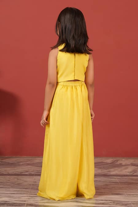 Suruchi Parakh Embroidered Top With Flared Pant