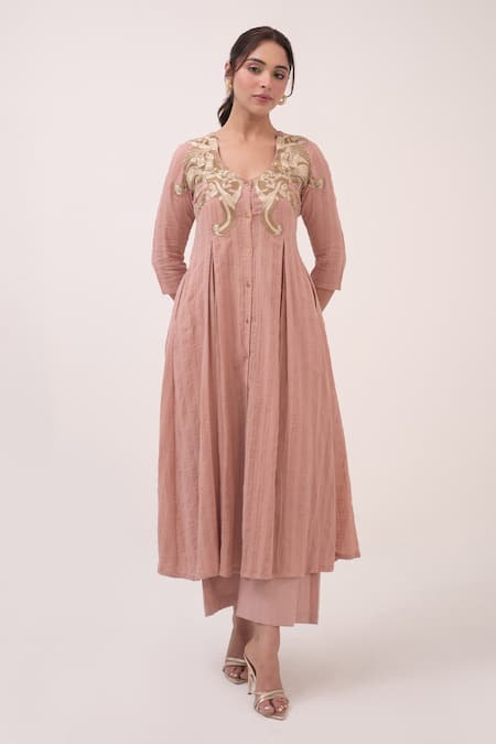 Ruchi Marodia Hand Embroidered Panelled Kurta Set 