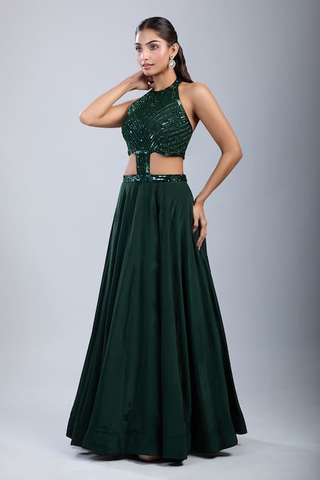 Samyukta Singhania Embellished Cutwork Gown 