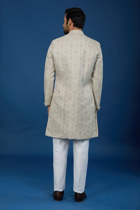Arihant Rai Sinha Florette Woven Sherwani Set 
