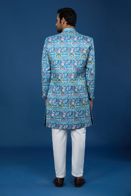 Arihant Rai Sinha Paisley Embroidered Sherwani Set 