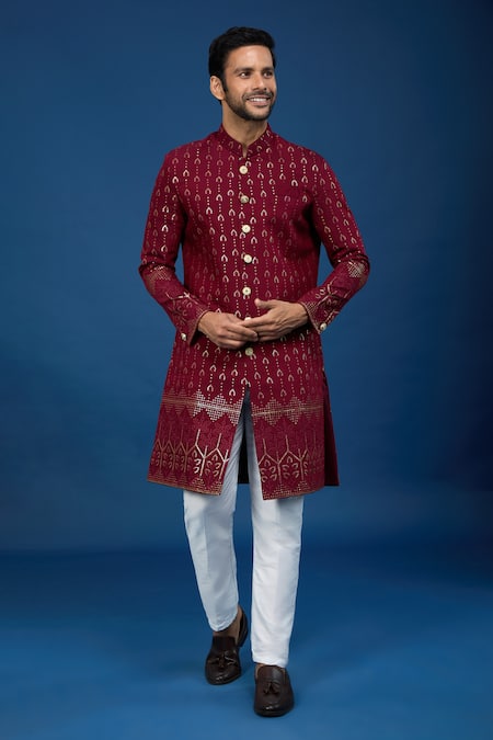 Arihant Rai Sinha Sequin Work Sherwani Set 