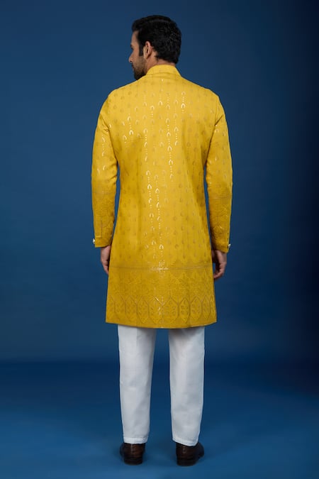 Arihant Rai Sinha Threadwork Embroidered Sherwani Set 