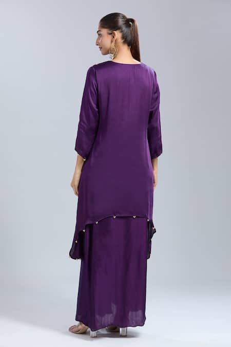 Samyukta Singhania Embroidered Tunic & Skirt Set 
