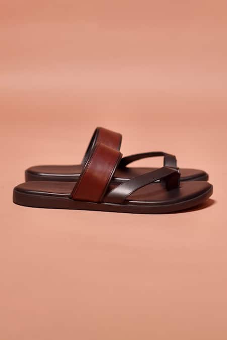 Dmodot_Black Handmade Strap Sandals _Online_at_Aza_Fashions