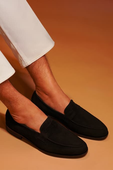 Dmodot Black Penny Loafer Shoes