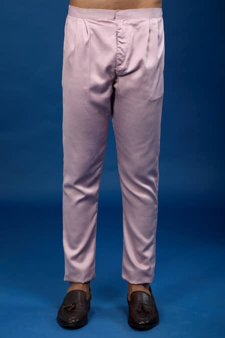 Shop_Arihant Rai Sinha_Pink Silk Embroidery, Sequins Sherwani Set _Online_at_Aza_Fashions