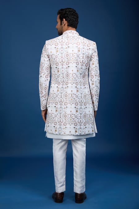 Arihant Rai Sinha Embroidered Sherwani Set 