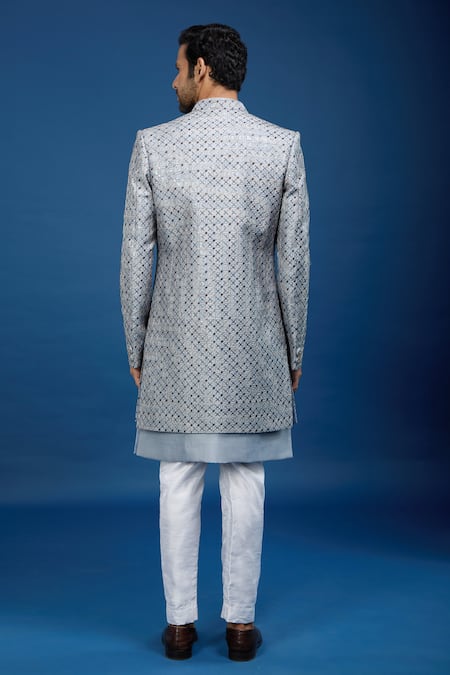 Arihant Rai Sinha Jaal Embroidered Sherwani Set 