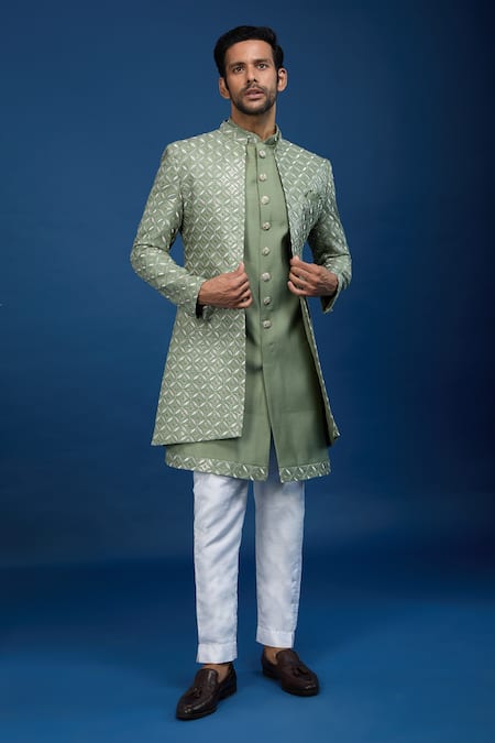 Arihant Rai Sinha Embroidered Sherwani Set 