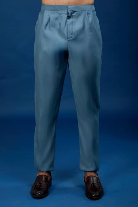 Arihant Rai Sinha_Gray Silk, Dupion Embroidery Jaal Sherwani Set _Online_at_Aza_Fashions