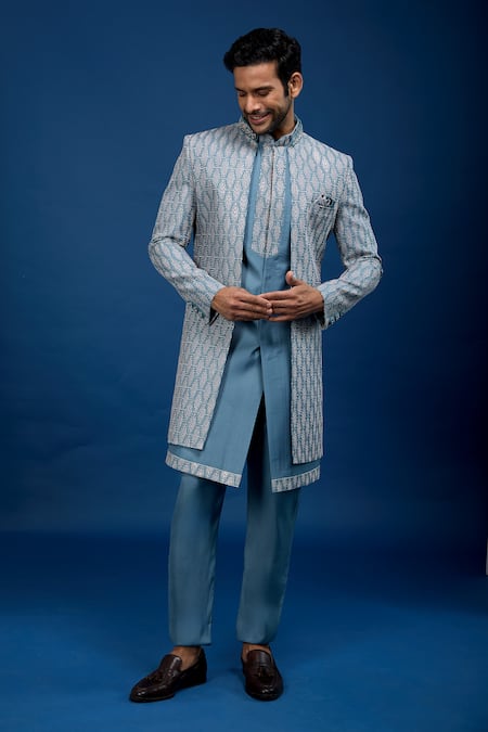 Arihant Rai Sinha Jaal Embroidered Sherwani Set 