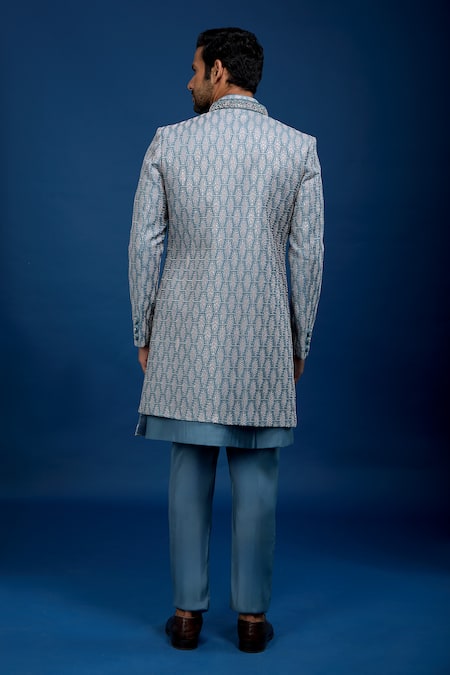 Arihant Rai Sinha Jaal Embroidered Sherwani Set 