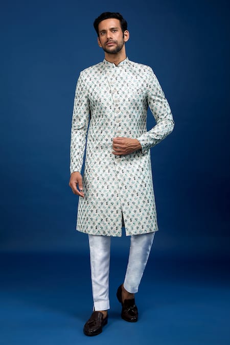 Arihant Rai Sinha Floral Butti Pattern Sherwani With Pant 