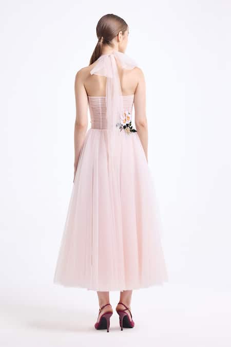 Gauri & Nainika Halter Neck Corsetted Dress 