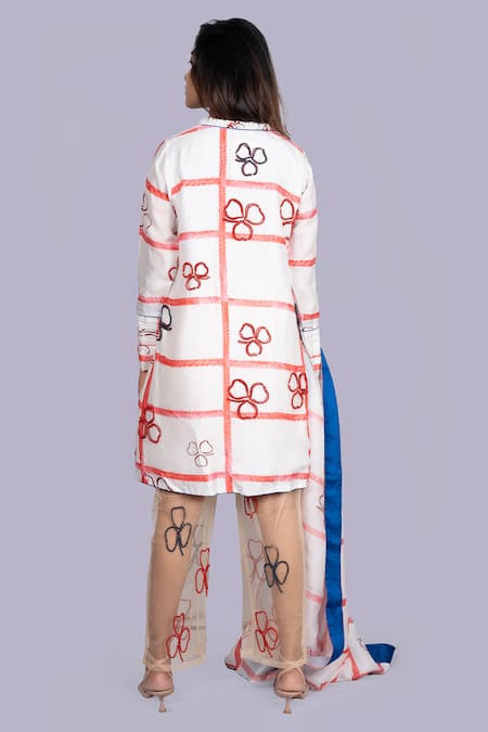 Jajobaa Geometric Print Kurta Set 