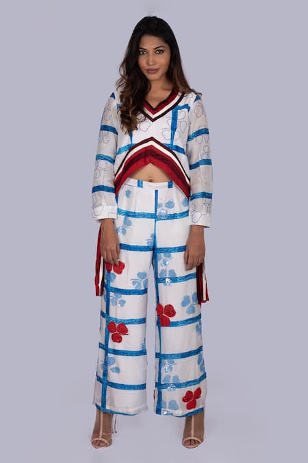 Jajobaa Geometrical Print Top & Pant Set 