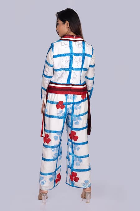Jajobaa Geometrical Print Top & Pant Set 