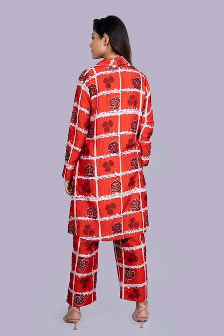 Jajobaa Geometric Print Kurta Set 