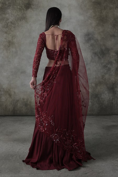 Premya By Manishii Hand Embroidered Lehenga Set 