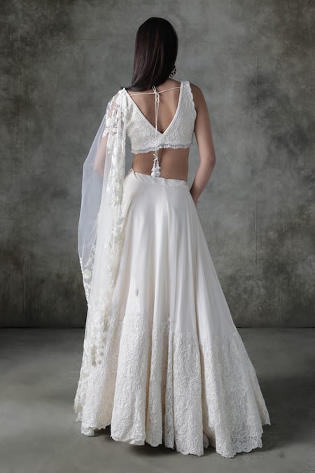 Premya By Manishii Hand Embroidered Lehenga Set 