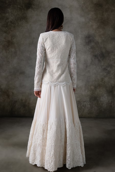 Premya By Manishii Hand Embroidered Kurta With Lehenga 