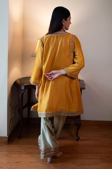 Shorshe Clothing Sufi Choga Kurta & Salwar Set 