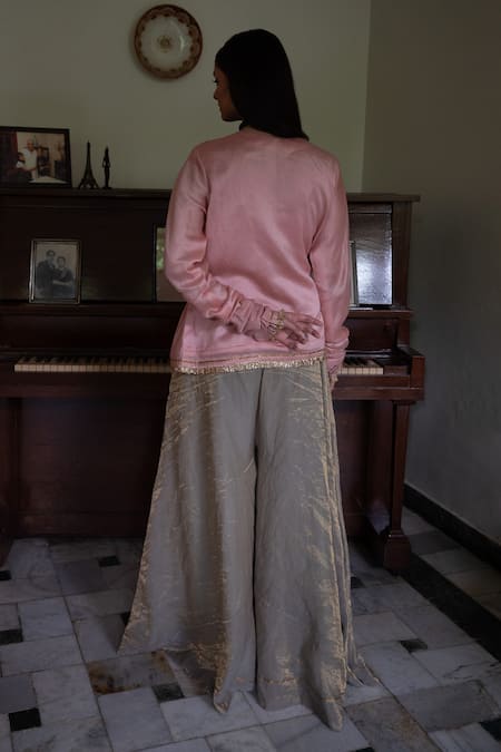 Shorshe Clothing Nur Kedia Embroidered Kurta With Gharara 