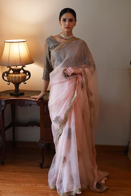 Shorshe Clothing Nurjahan Embroidered Saree 