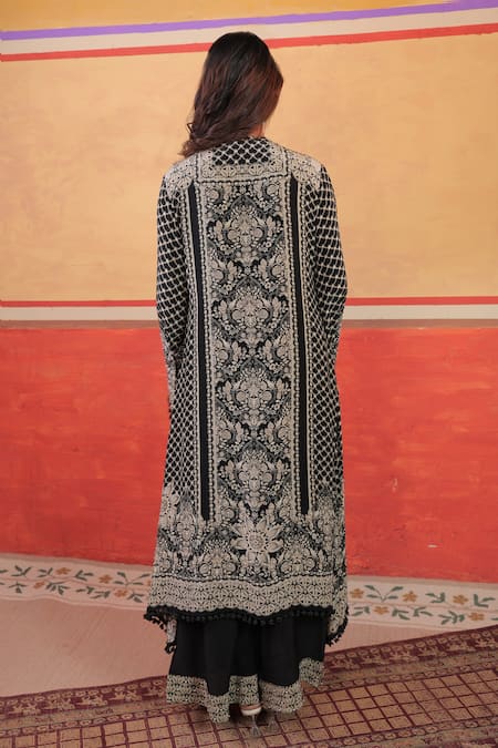 Surkh Syahi Pandora A-line Kurta Set 