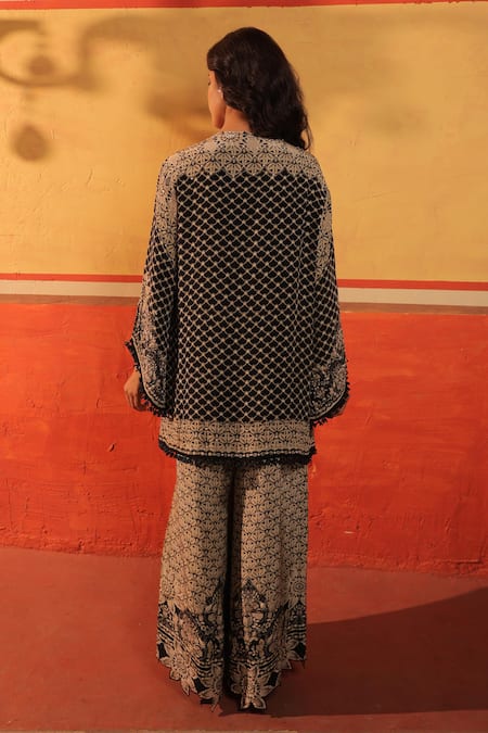 Surkh Syahi Pandora Tunic With Pant 