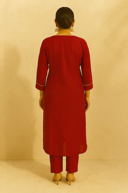 Thee Modern Roots Printed Dupatta & Kurta Set 