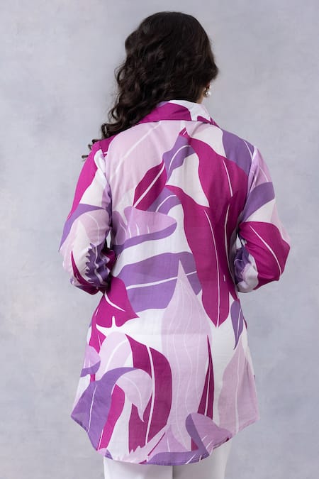 Thee Modern Roots Tropical Print Shirt 